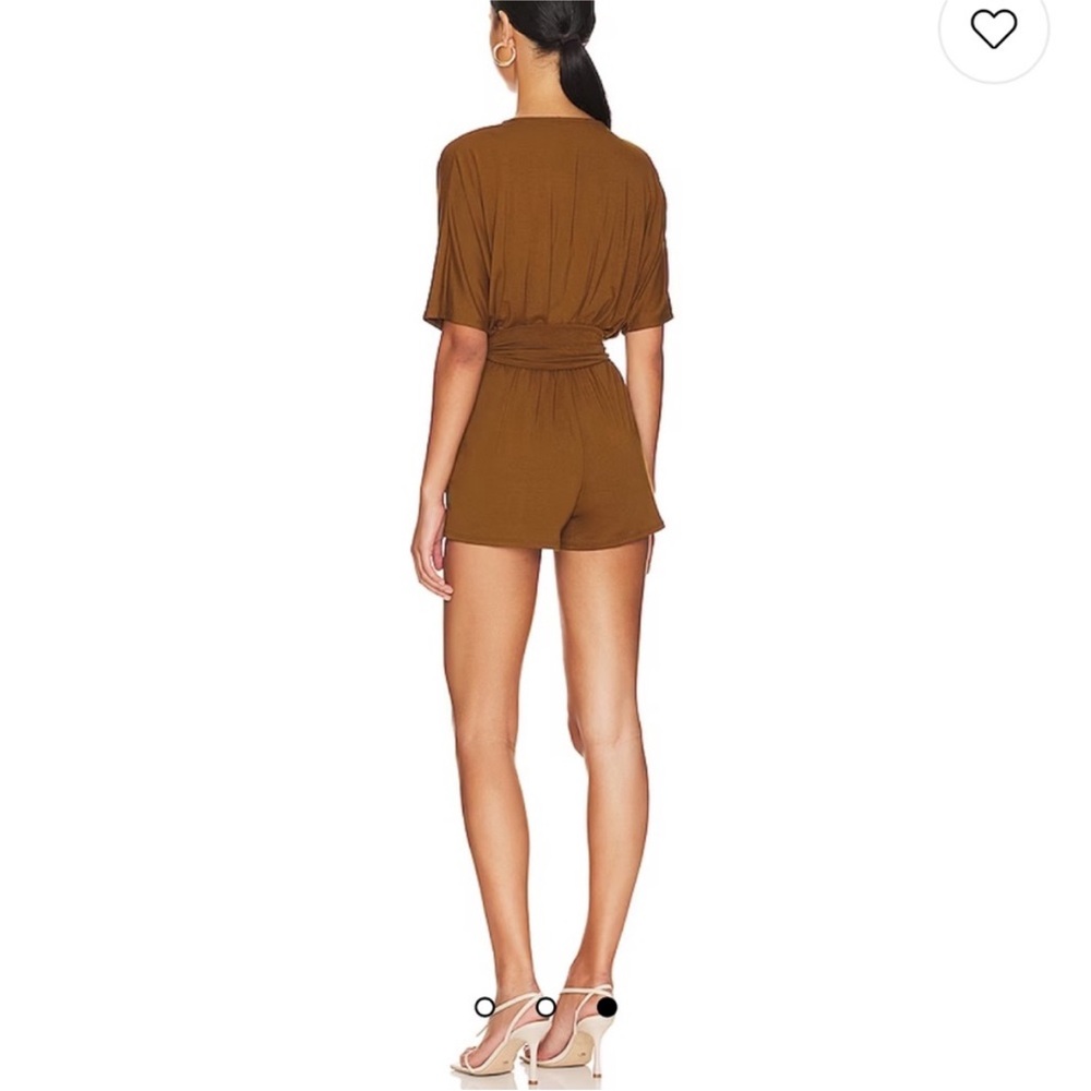 Lovers + Friends Brown Wrap Jumpsuit - Picture 2 of 5